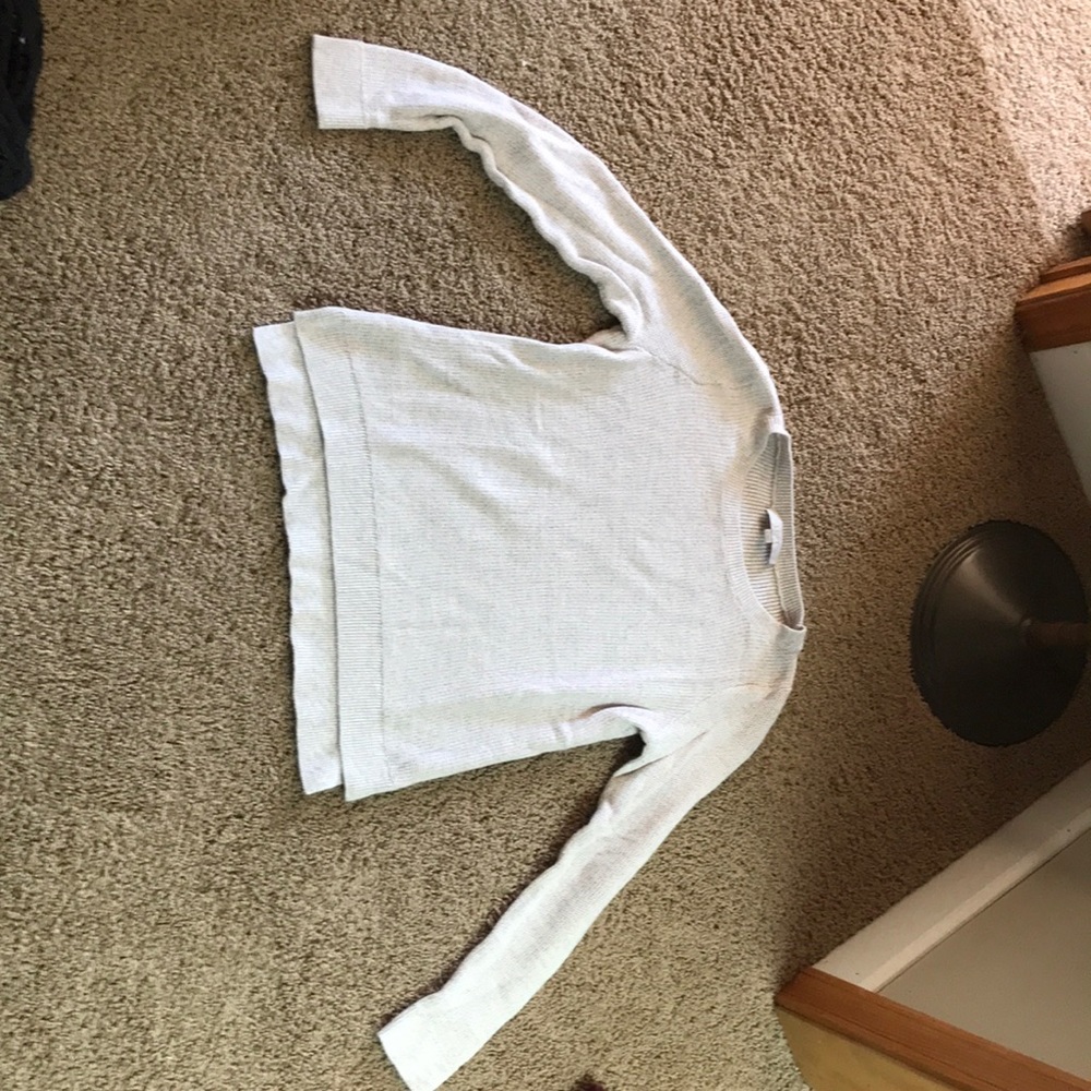 LOFT knit cream sweater